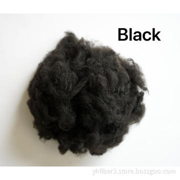 Black 3DX51MM Recycled 100% Polyester Staple Fiber